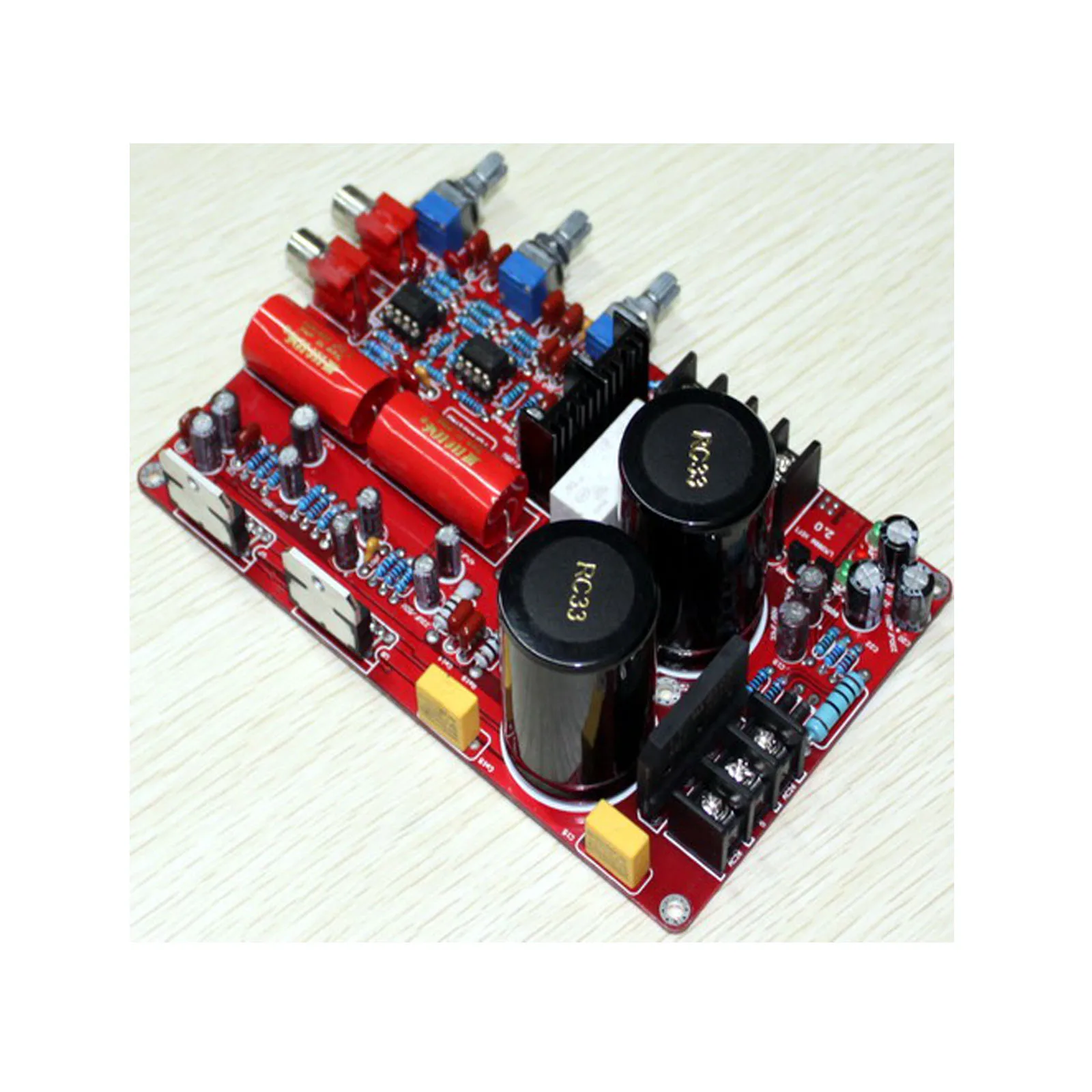 Плата усилителя мощности TDA7294 YJ00239-2 × 10000 мкФ 85 Вт * 2 (с тоном) | Электроника