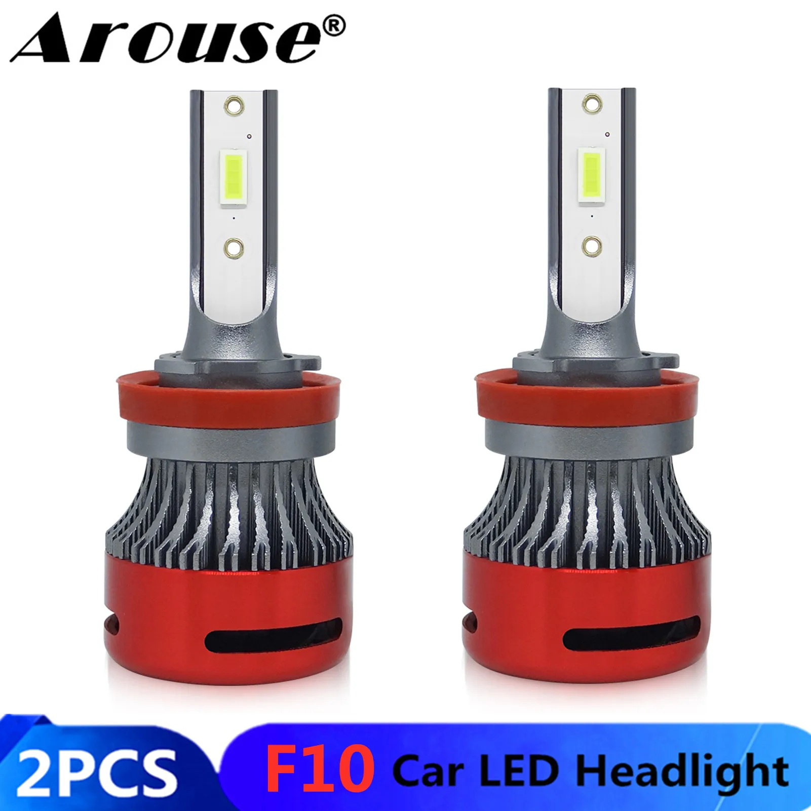 

F10 H11 H7 9005 9006 Car LED Headlight Bulbs H4 Hi-Lo Beam 60W/Pair 12000LM 6000K H1 H3 HB3 HB4 H13 Super Bright Auto Headlamp