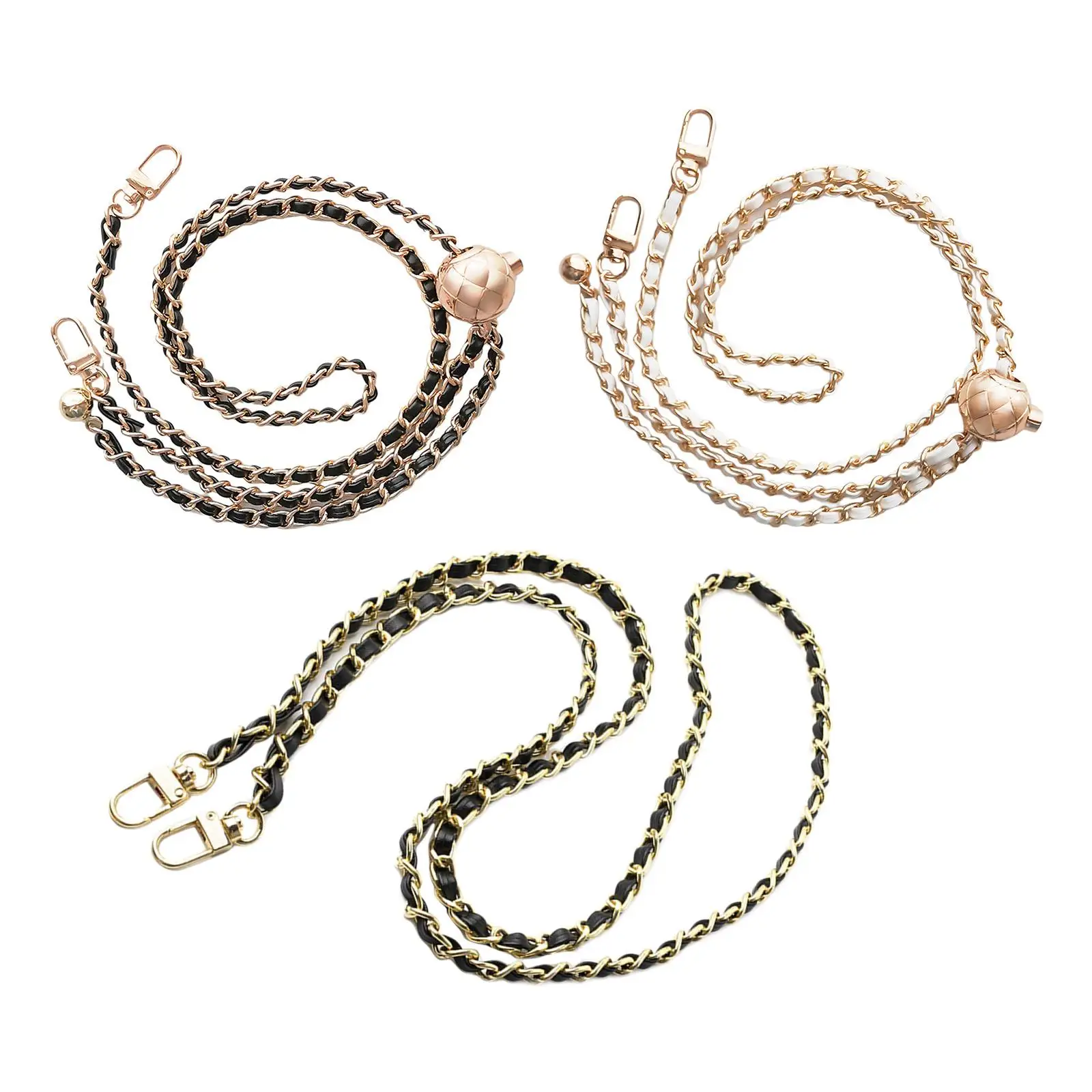 

Модный ремешок на цепочке для сумок, ремешок на плечо из искусственной кожи с металлической пряжкой, подвеска для женской сумки через плечо,...