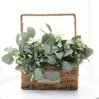 Листья эвкалипта искусственные шелковые, 1 шт., искусственный букет