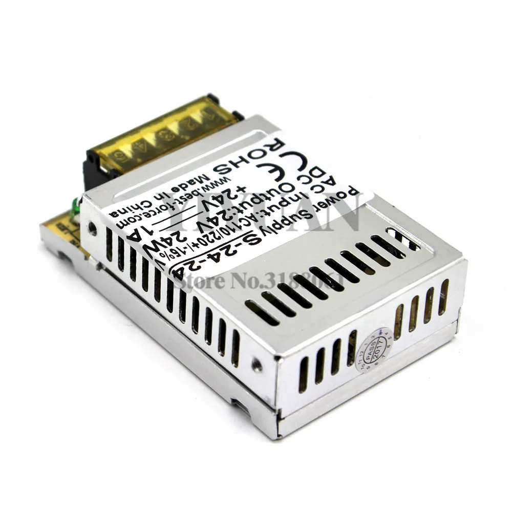 Блок питания постоянного тока компактного размера 24 В 1 А Вт адаптер для