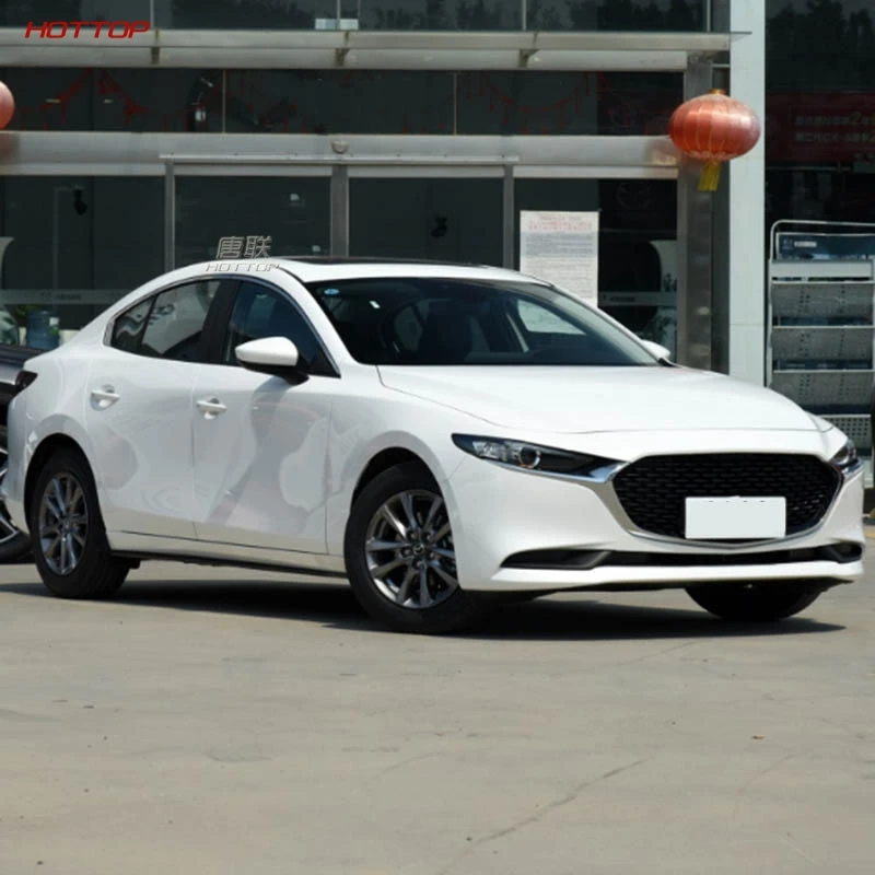 Ярко черный Комплект переднего бампера для губ спойлер 2020 Mazda 3 Sedan Axela Внешние