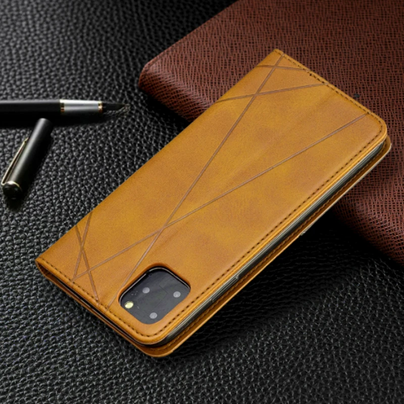 

Luxury Pu Leather Magnetic Flip Phone Case For iPhone 12Pro Max 11 6 7 8Plus X XR XS MAX Business Wallet Card Slots Holder Cover