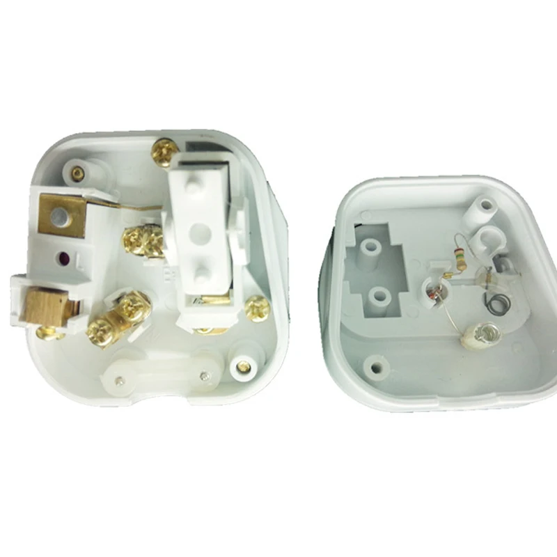 Белый Медь 13A 250V BS1363 Triprong съемный Британский стандарт Великобритании плавленый