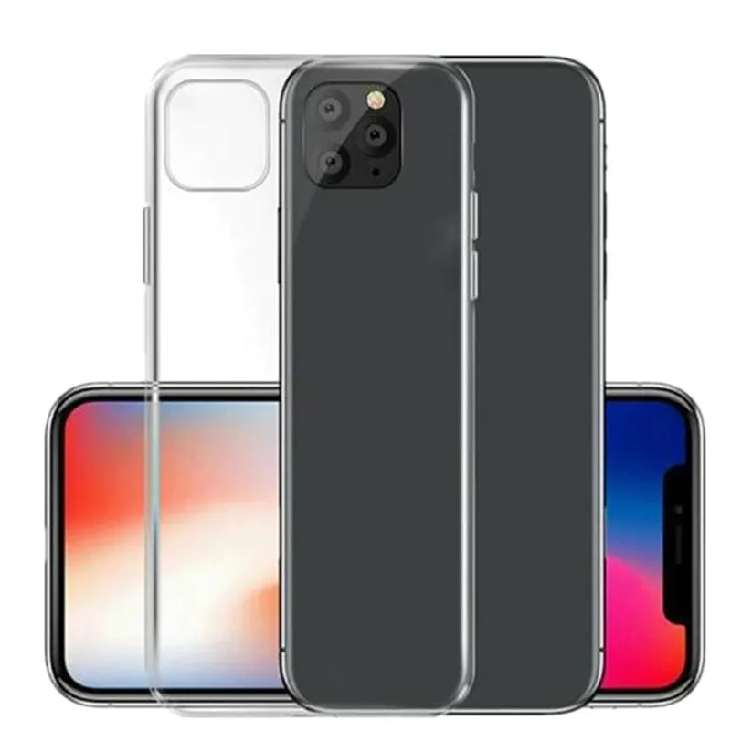 Чехол для iPhone 11 Pro Max X XS XR 7 8 6S Plus 5SE 5S 5 ультратонкий прозрачный мягкий чехол из ТПУ
