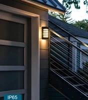 permo outdoor wall sconce 12w led waterproof wall light fixture 3000k modern bar wall lamp for porch hallway exterior lighting