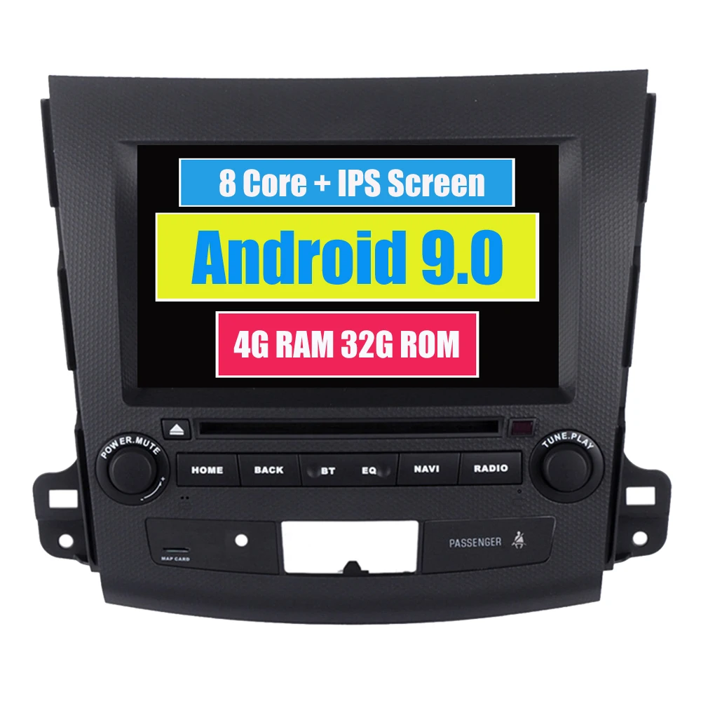 Автомобильный Радио мультимедийный плеер для Mitsubishi Outlander Octa Core Android 9,0 Automotivo gps навигационная система стерео приемник