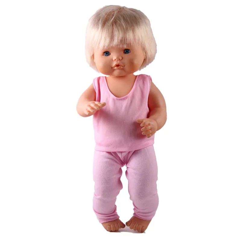 Одежда для кукол, 41 см, Nenuco Doll Nenuco y su Hermanita, джинсовое пальто, черные штаны, повседневный стиль, наряды для куклы 16 дюймов - Цвет: vest pants 1