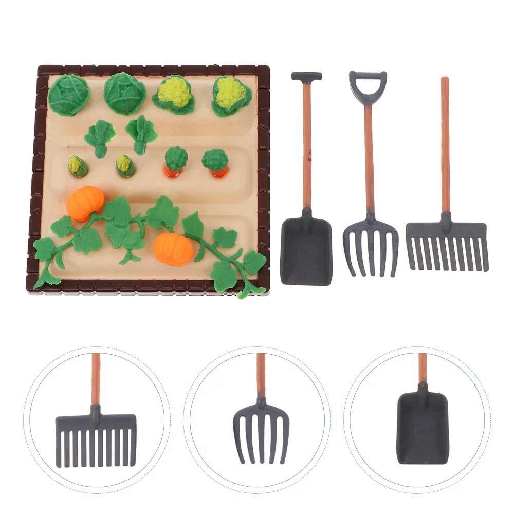 

1 Set Realistic Vegetable Field Landscape Model Farm Tool Models Mini Models