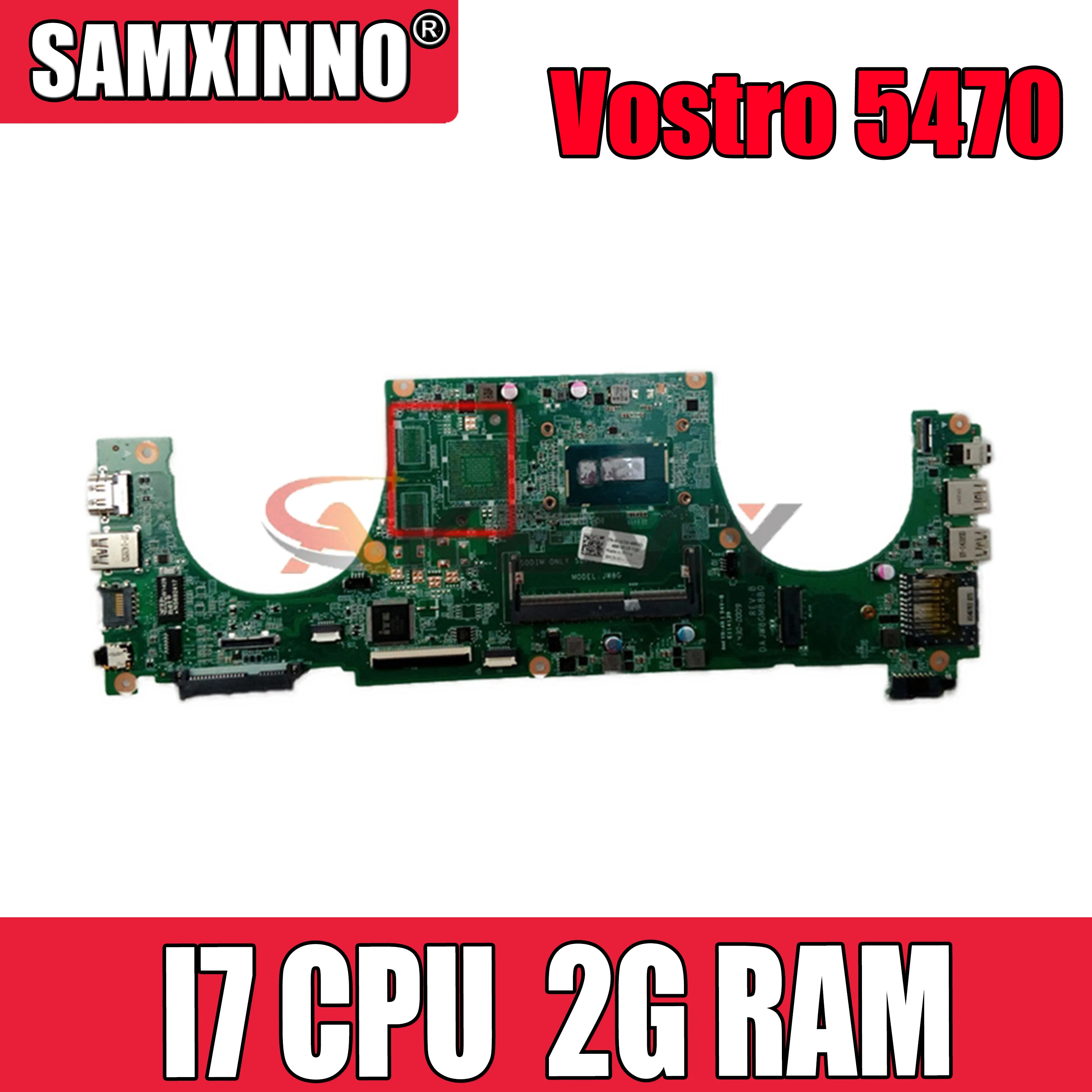 

Original Laptop motherboard For DELL Vostro 5470 V5470 Core I7 Mainboard CN-0Y8VHY 0Y8VHY DAJW8CMB8E1 N14P-GV2-S-A1 2G RAM