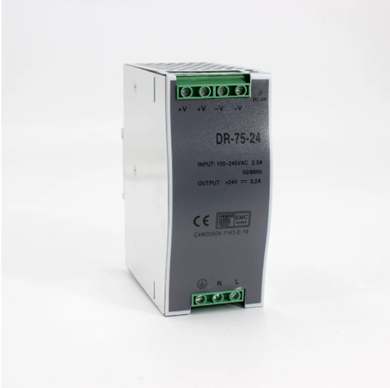 110 v/220 v ac к dc DR-75-24 75W 24V 3.2A din-рейка блок питания с SMPS UPS 12V 6.25A 48V 1.6A