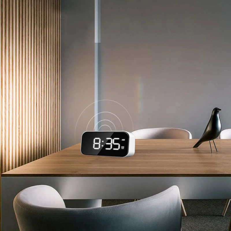 Светодиодный Будильник с простым управлением простое Повтор сигнала