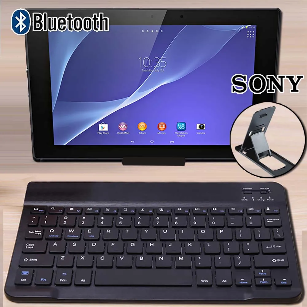 Bluetooth клавиатура портативная беспроводная для Sony Xperia Z4 10 1 дюйма/Xperia SGP712 / SGP771