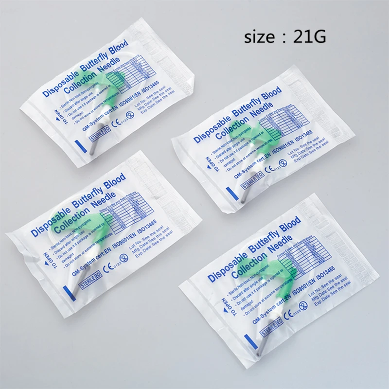 Одноразовая безопасная игла-бабочка медицинские стерильные иглы для отбора