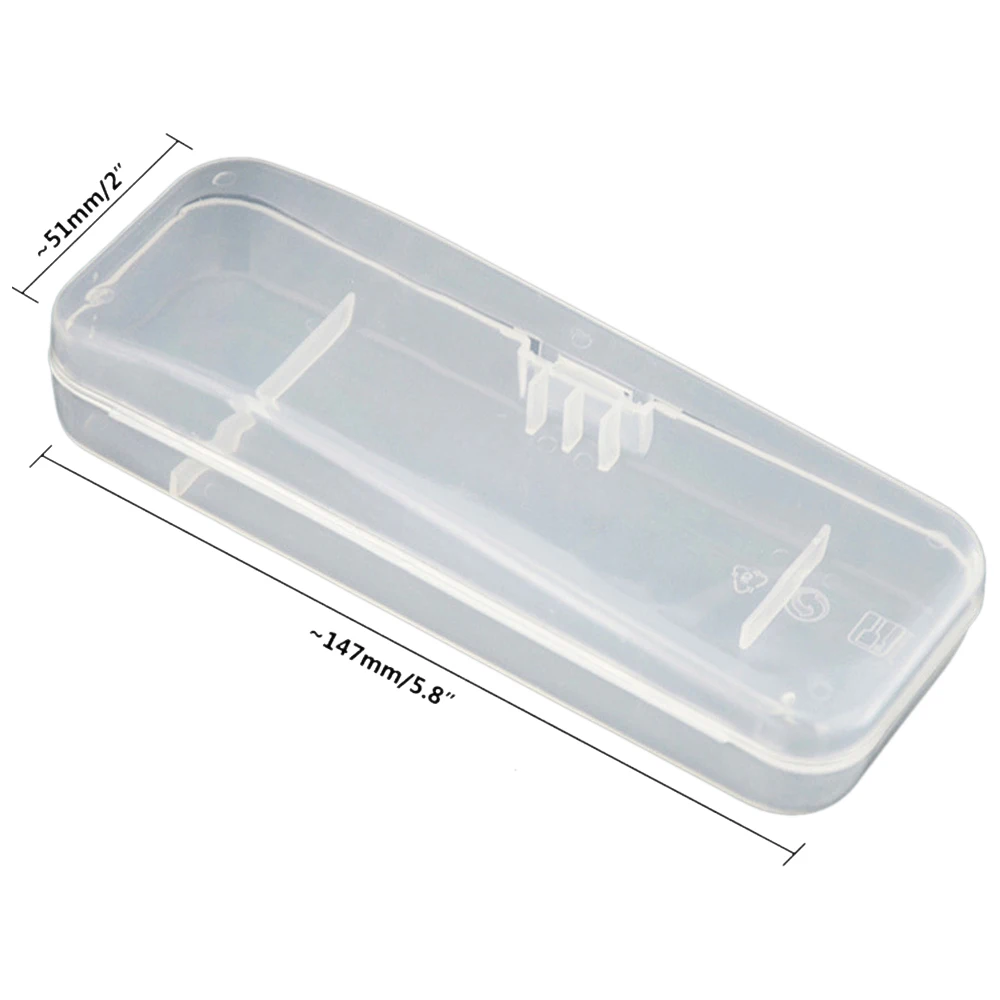

Transparent Razor Box Plastic Shaver Storage Organizer Portable Razor Travel Container Case for Home Business Trip