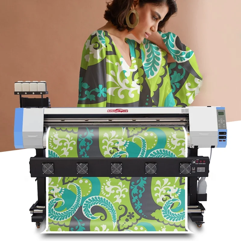 

1.6m digital textile printing machine flag banner polyester fabric printer inkjet dye sublimation printer