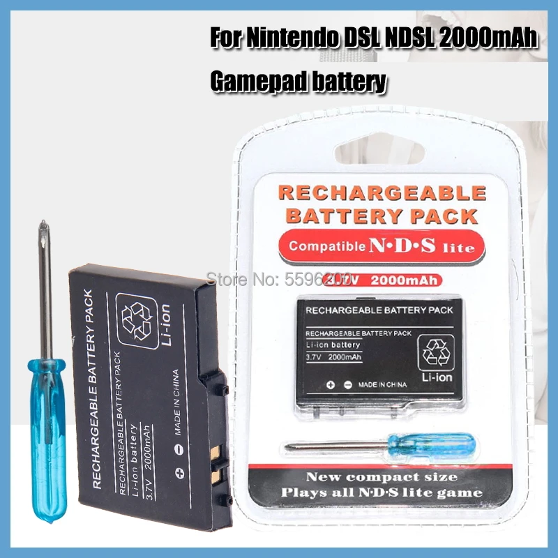 2000 мА/ч 3 7 V Перезаряжаемые литий ионный Батарея Для Nintendo DS Lite замена пакет с мини