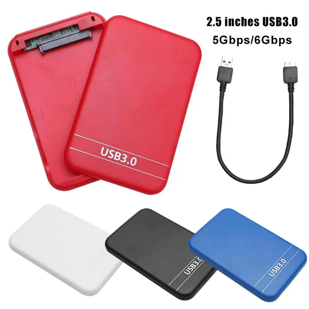 

2.5 hdd case usb 3.0 to SATA External Mobile Hard Disk Drive Enclosure Case Box for PC Black White Red Blue docking stationÂ
