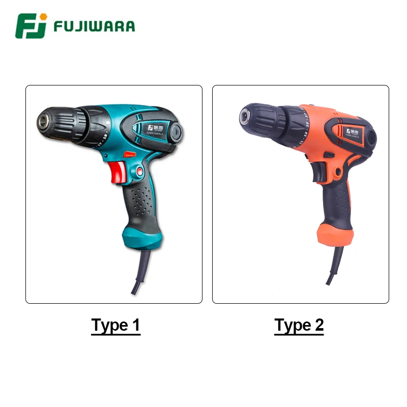 FUJIWARA электрическая отвертка 350 420 Вт ударная дрель 220 В 240 гаечный ключ 19 скоростей