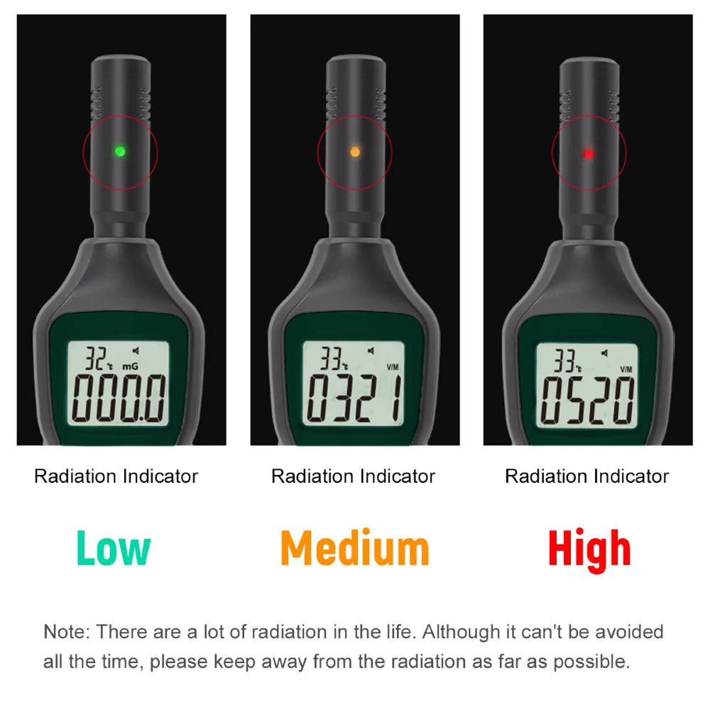 FUYI Radiation Dosimeter FY876 EMF Meter Handheld Electromagnetic Detector Wave Tester High Precise Monitor | Инструменты