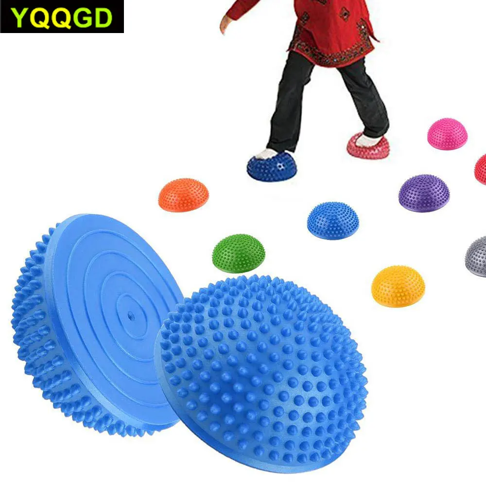 1 шт. Массажный мяч спилковый массажный ролик полушарики для подошвенного