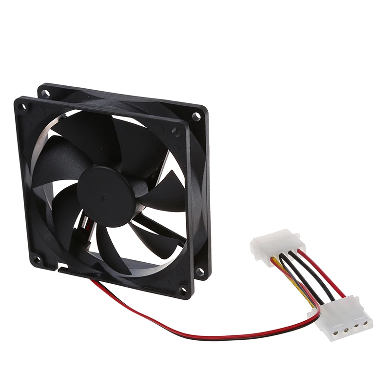 DC 12V 4 Pin черный пластиковый ПК Вентилятор охлаждения 90 мм x 25 мм|Кулеры и системы
