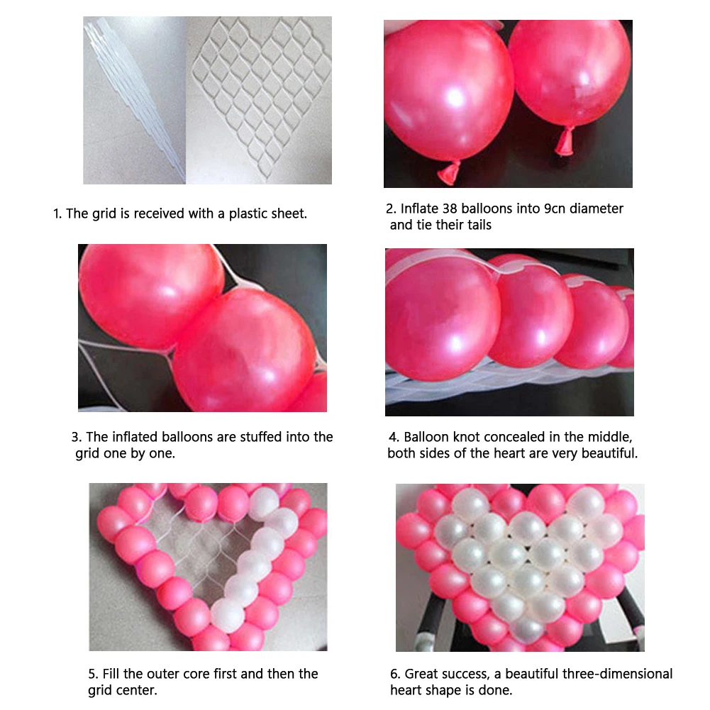 Принадлежности для домашнего инструмента 60x60 см в форме сердца многоразовые