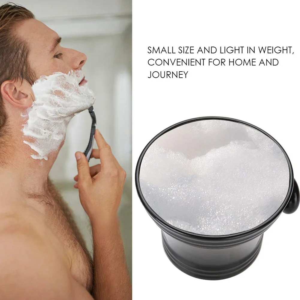 

Hair Barber Accessories Shaving Bowl Shaving Cream Bowl Plastic Barber Soap Bowl with Little Handle Soap Cream Bowl for Men