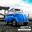 Модель автомобиля BMW isetta из сплава в виде яйца, литой классический мини-автомобиль из металла в стиле ретро, модель высокой коллекции имитации, детская игрушка в подарок, 118