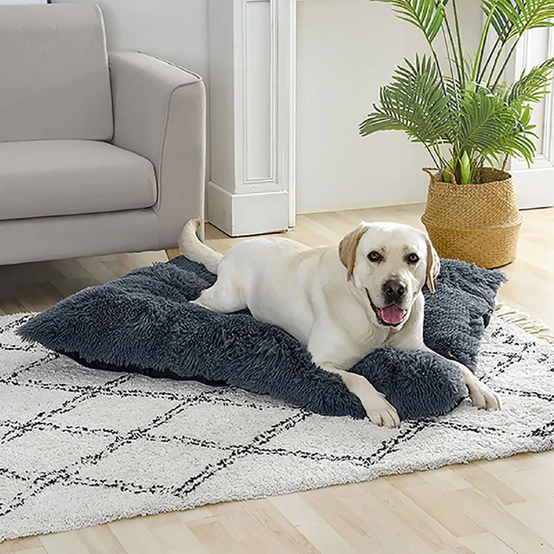

S/M/L/XL Pet Cat Bed Dog Bed Thickened Pet Soft Fleece Pad Blanket Bed Mat Cushion Home Portable Washable Rug Keep Warm