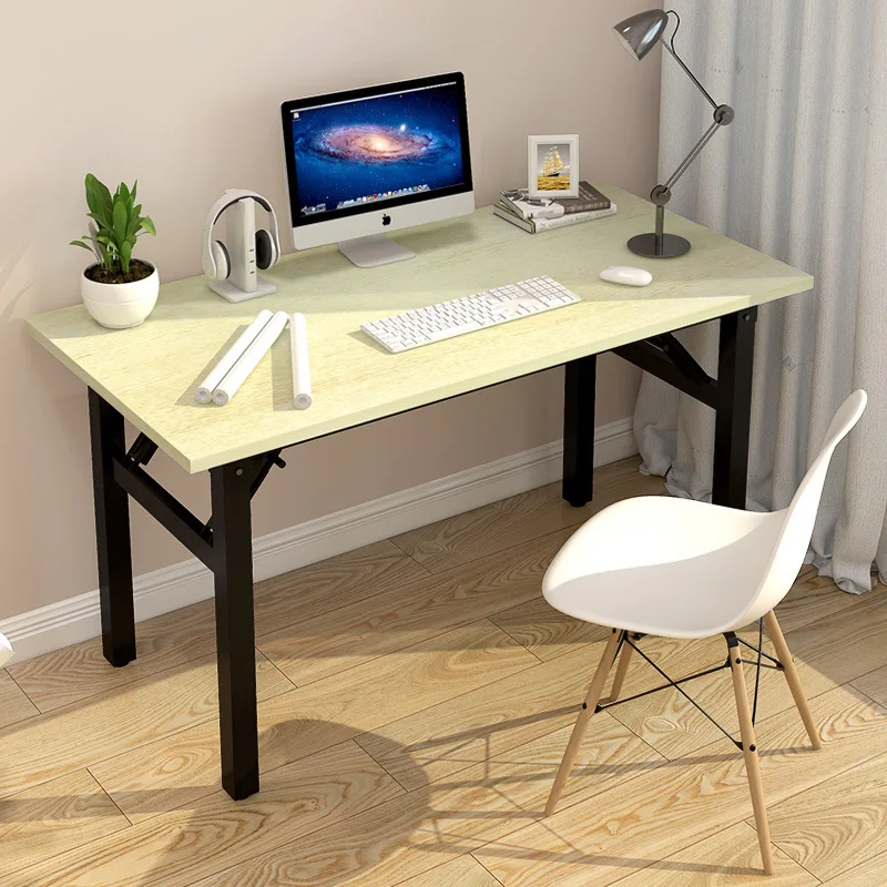 Стол компьютерный складной без установки, простой письменный стол для спальни, студенческого стола, простой домашний стол
