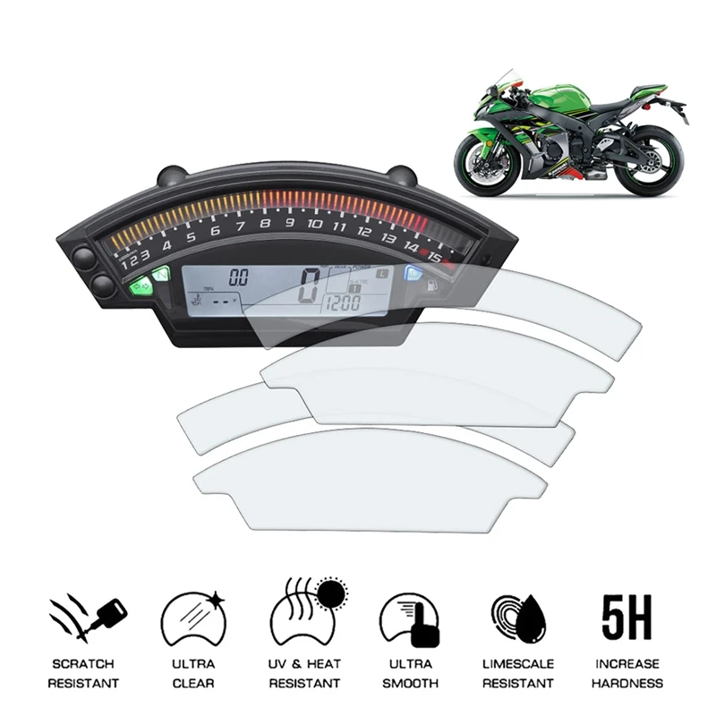 

Motorcycle Cluster Scratch Protection Film Screen Protector for Kawasaki Ninja ZX-10R ZX10R 2012 - 2017
