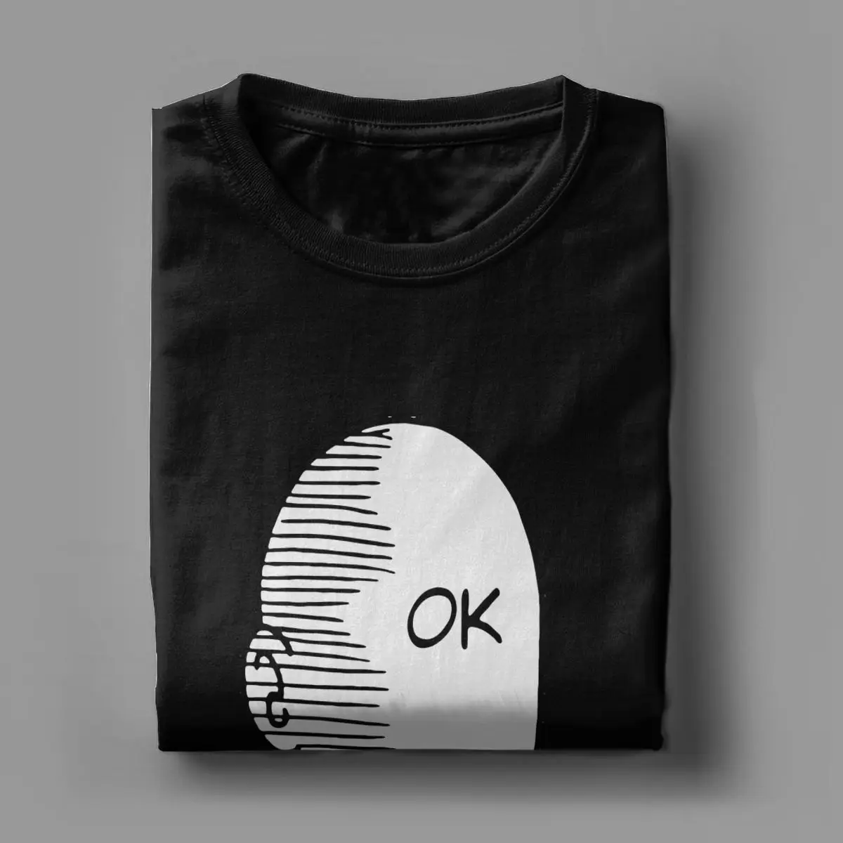 Мужская футболка с коротким рукавом из чистого хлопка круглым вырезом в