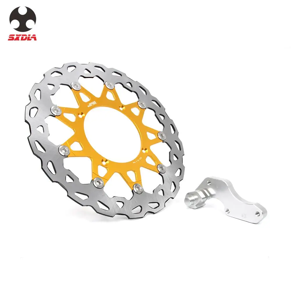 Мотоцикл 320 мм плавающие тормозные диски ротор с кронштейном для SUZUKI RMZ250 2007 2015 RMZ450
