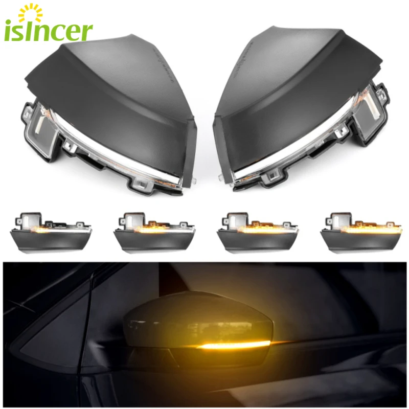 2 шт. динамический сигнал поворота светодиодный сбоку Зеркало заднего вида