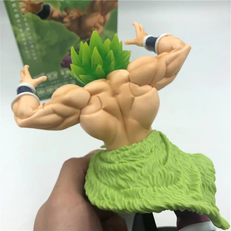 Dragon Ball Z Super Broly Movie Ver. Зеленые волосы против Гоку броли Супер Saiyan боевой формы ПВХ Фигурки Модель DBZ 24 см