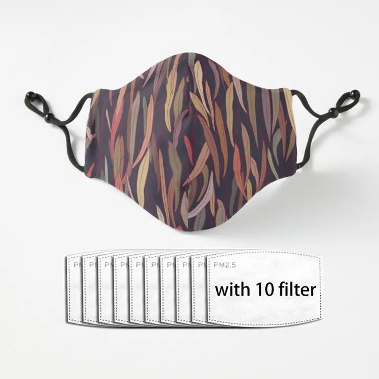 

Маска для лица многоразовая из эвкалипта с фильтром PM2.5, 5 слоев