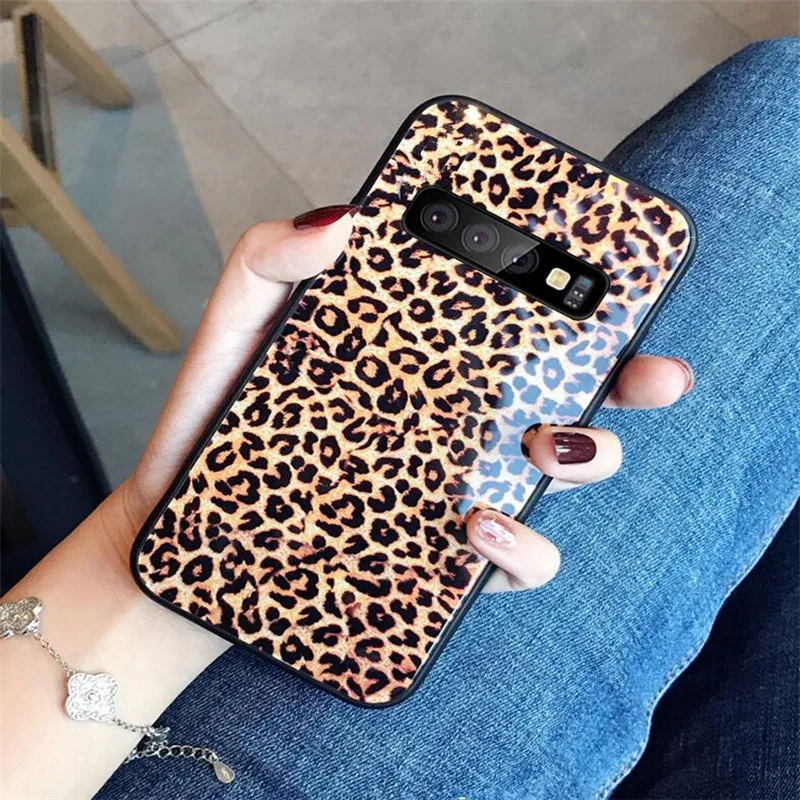 Стеклянный чехол BONVAN для Samsung Galaxy A70 A70S A70e A80 A90 M80S Жесткий Чехол A2 Core J5 J7 Prime A8S Zebra Couqe