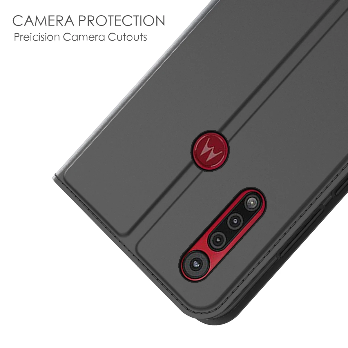 Чехол из искусственной кожи для Motorola Moto G8 Plus ультратонкий Магнитный флип чехол с