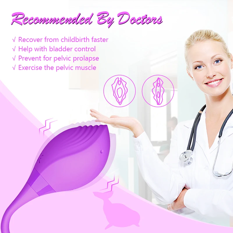 Вагинальный вибратор для женщин вибрирующее яйцо шарик Кегеля беспроводные