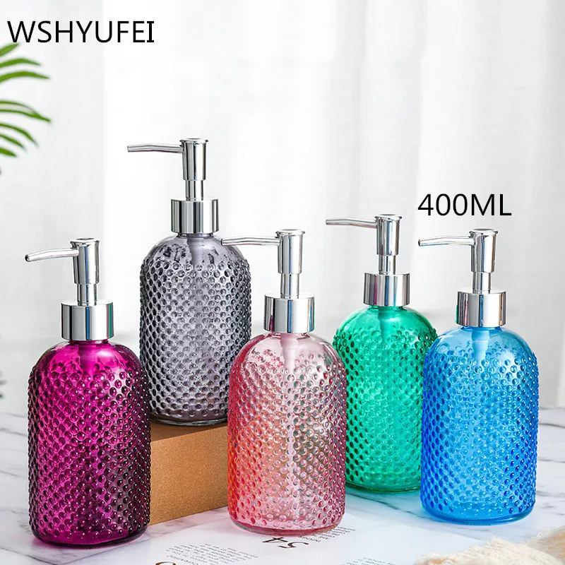 Стеклянная бутылка для лосьона креативная скандинавский стиль 400 мл портативный