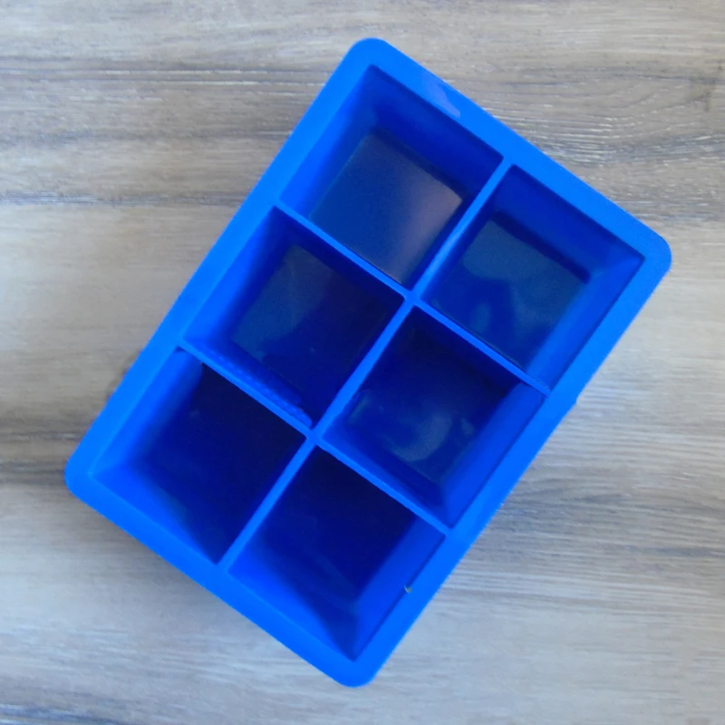 6 Grid Silicone Wedding Fruit Chocolate Decoration Tool Tray Jelly Iced Cube Molds Ice Cream Make Mold Tools |