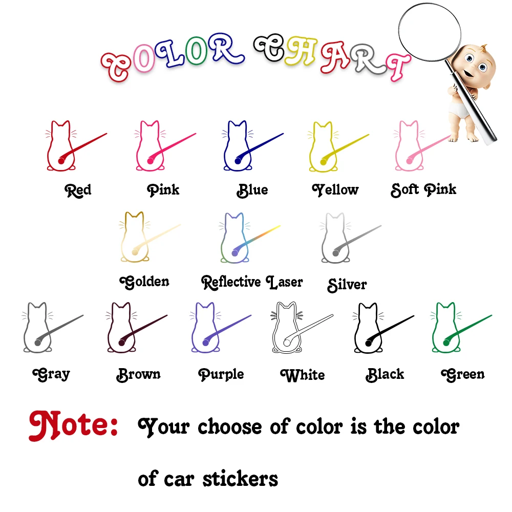 Художественный дизайн забавные автомобильный стикер Кот кузов Машины окно