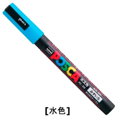 2 шт. Uni mitsubishi Posca PC 5M маркеры для рисования FineTip 1 8 5 мм 17 цветов на