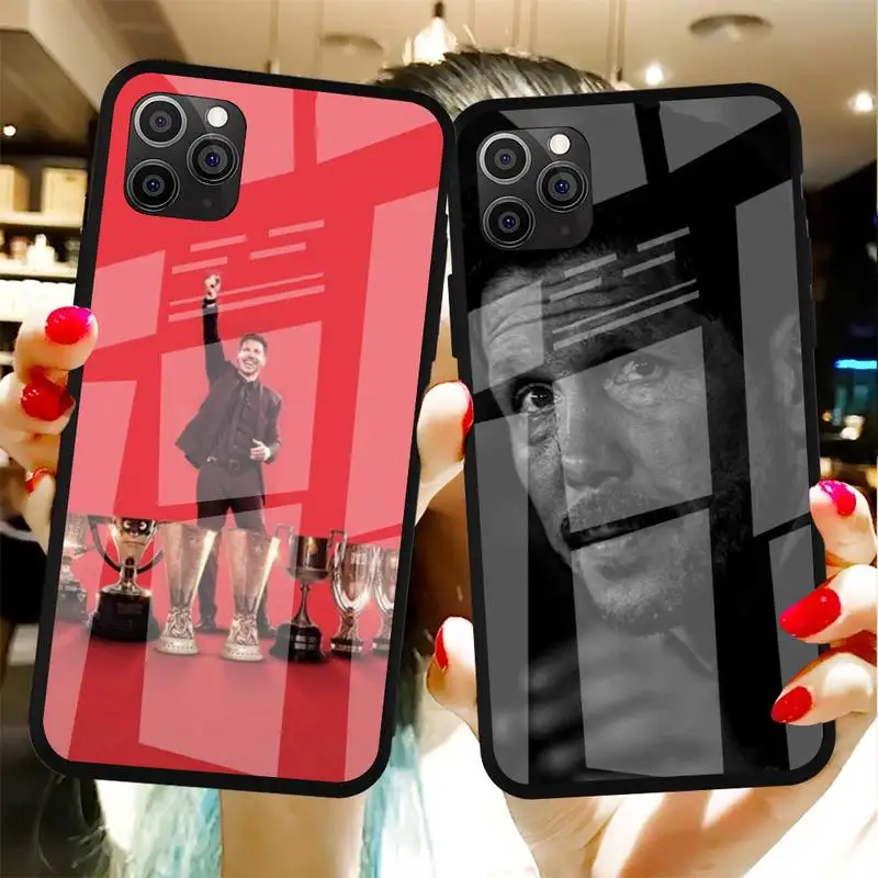 

Diego Pablo Simeone Phone Case Tempered Glass For Iphone6plus 6S 7 7plus 8 X XS XSmax XR 11 12 Pro Max 12mini