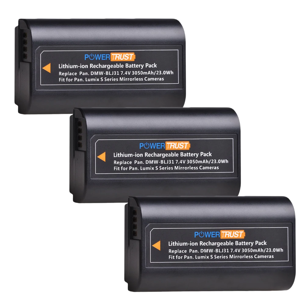 2x7,4 V 3050mAh DMW-BLJ31 DMWBLJ31 BLJ31 батарея+ lcd USB двойное зарядное устройство для камер Panasonic LUMIX S1, S1R, S1H, LUMIX серии S