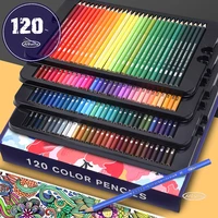 sketching painting oil pencil artist professional color pencils set 72120180 colors for students drawing school art supplies