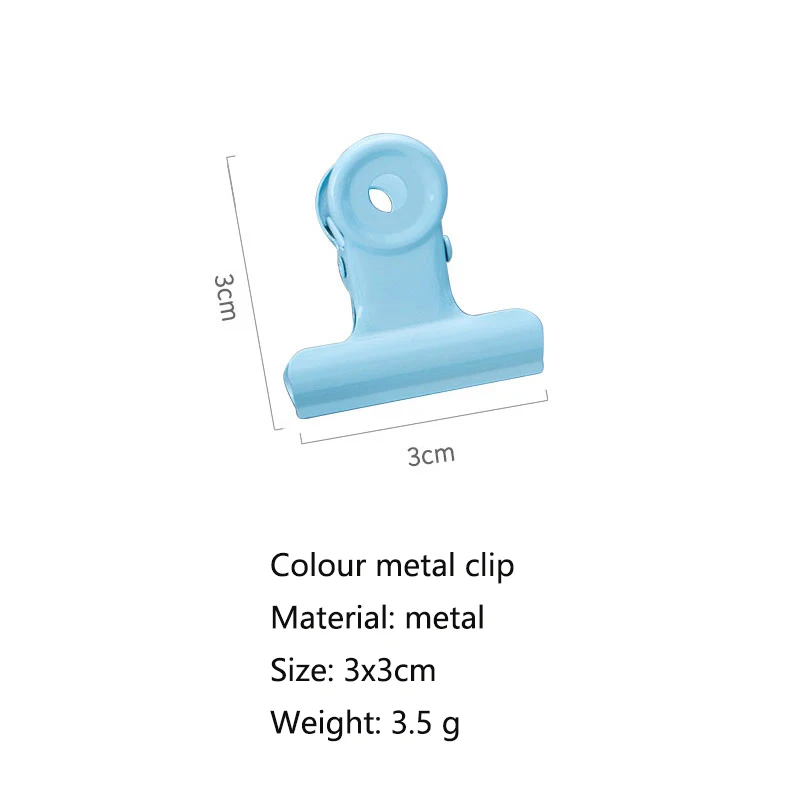 Симпатичный простой металлический зажим с длинным хвостом карамельные 9 цветов