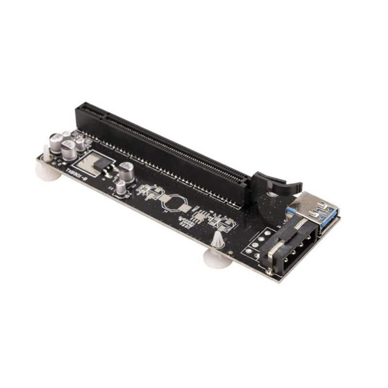 USB 3 0 PCIE PCI Express 1X для 16X расширитель Riser карта адаптера SATA 15Pin мужчина к 6Pin Мощность