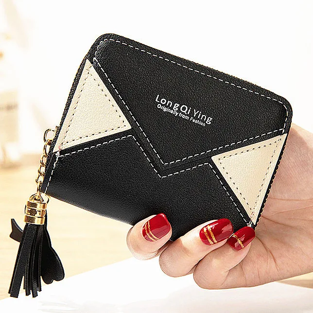 Zipper Coin Purses Short Wallet Pocket Purse Girls Moneybags ID Card Holder Women Lovely Notecase Flap Billfold Bags | Багаж и сумки